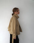 【予約販売】10月上旬発送- Half cape short trench