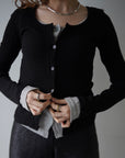 Layered lib cardigan