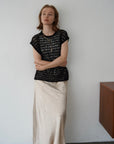 Openwork knit top