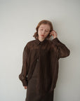 Wrinkle processing shirt