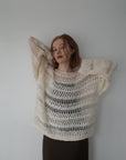 Design pattern sheer knit