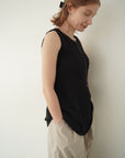 Back open knit tops