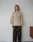 Deep skipper mohair knit
