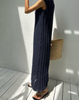 Flannel knit one-piece