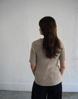 Bouclé knit polo
