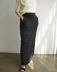 Gather long skirt