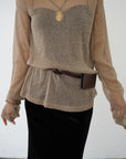 Sier lamé pullover