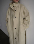 Curve sleeve raglan trench coat