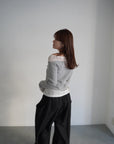 Lib off shoulder layered top