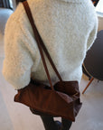 Square suède bag