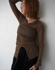 Sheer bustier cardigan