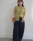 Bouclé knit polo