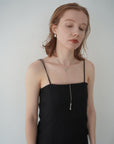 Twill camisole one-piece