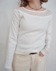 Lib off shoulder layered top