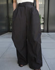 Water repellent parachute pants