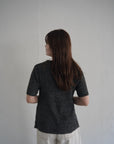 Bouclé knit polo