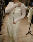 Sheer bustier cardigan