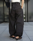 Water repellent parachute pants