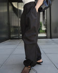 Water repellent parachute pants