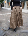 Design jacquard flare skirt