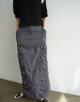 Gather long skirt