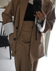 Turn up cuffs tailor jacket