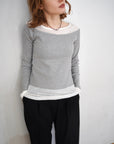 Lib off shoulder layered top