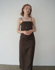 Twill camisole one-piece