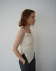 Drape asymmetry top
