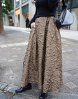 Design jacquard flare skirt