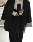 Turn up cuffs tailor jacket