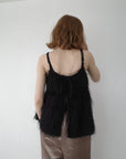 Front ribbon shaggy top