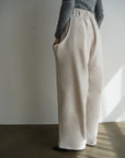 Twill drape pants