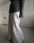 Wool soft long skirt