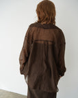 Wrinkle processing shirt