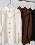 Satin race over shirt