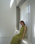 Slab flannel knit one-piece