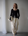 Layered lib cardigan