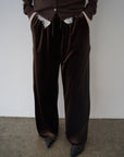 Velour Wide Leg Pants