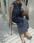Flannel knit one-piece