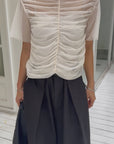Tulle shirring Tshirts