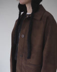 Leather suède JK coat