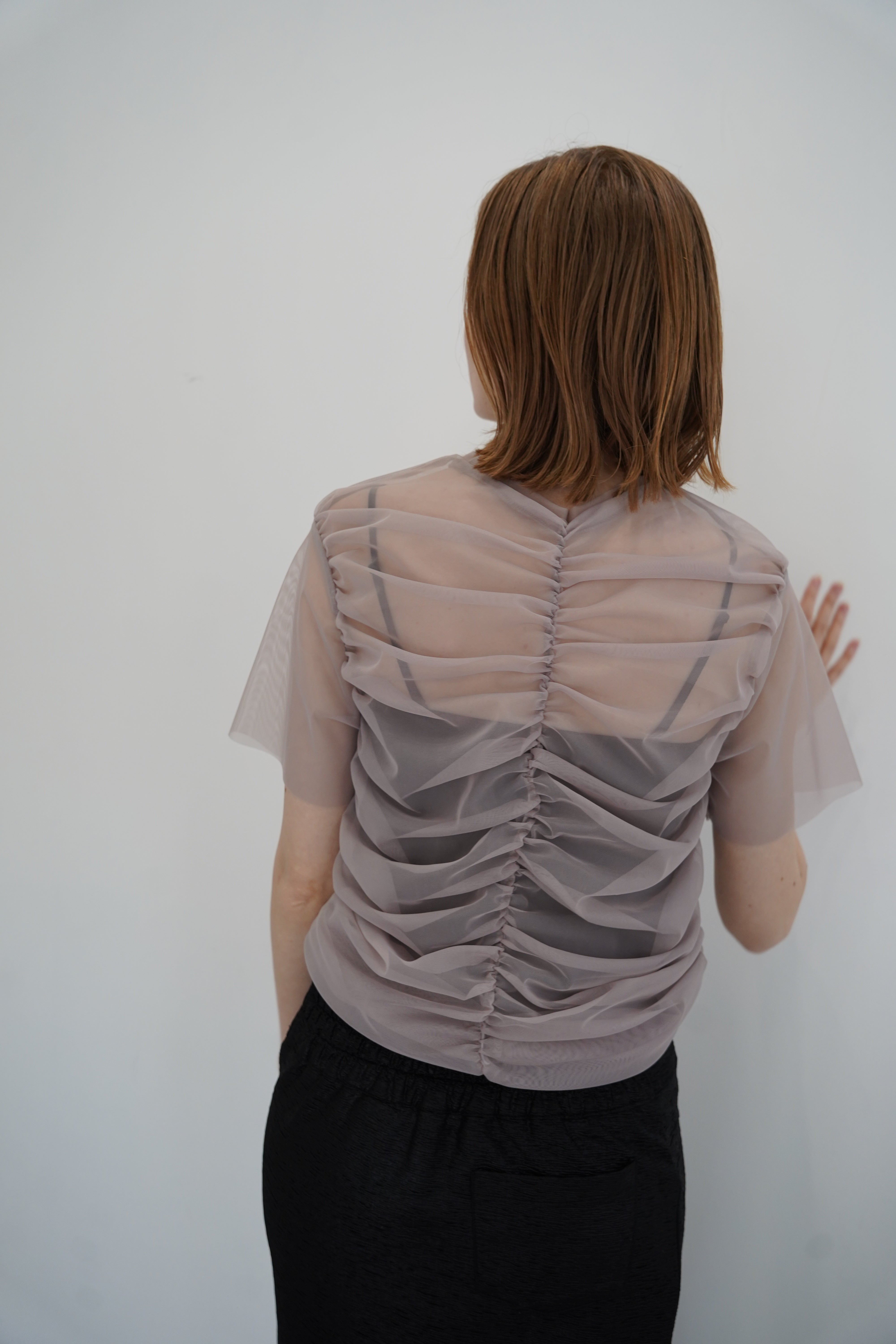 Tulle shirring Tshirts