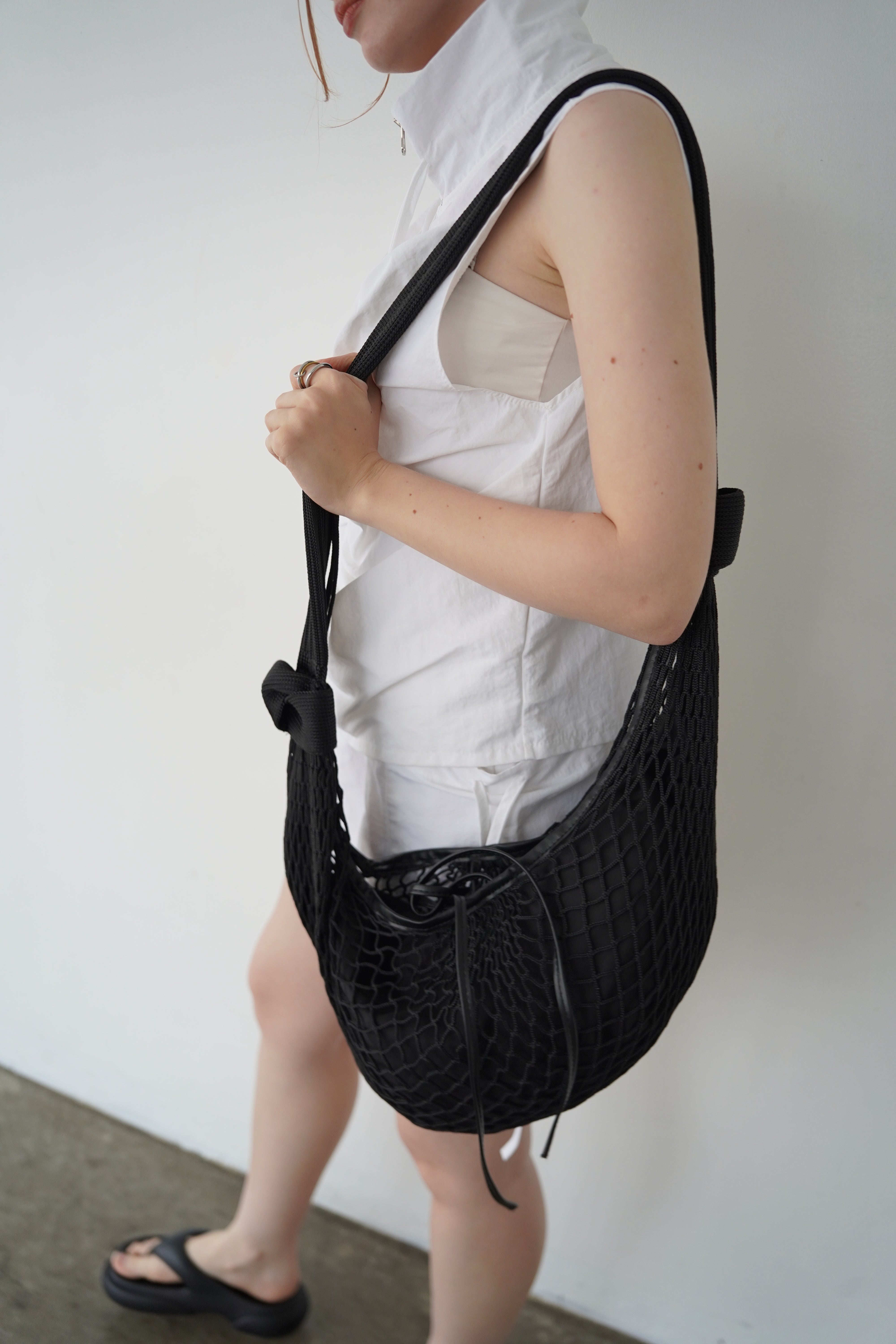 Crochet shoulder bag