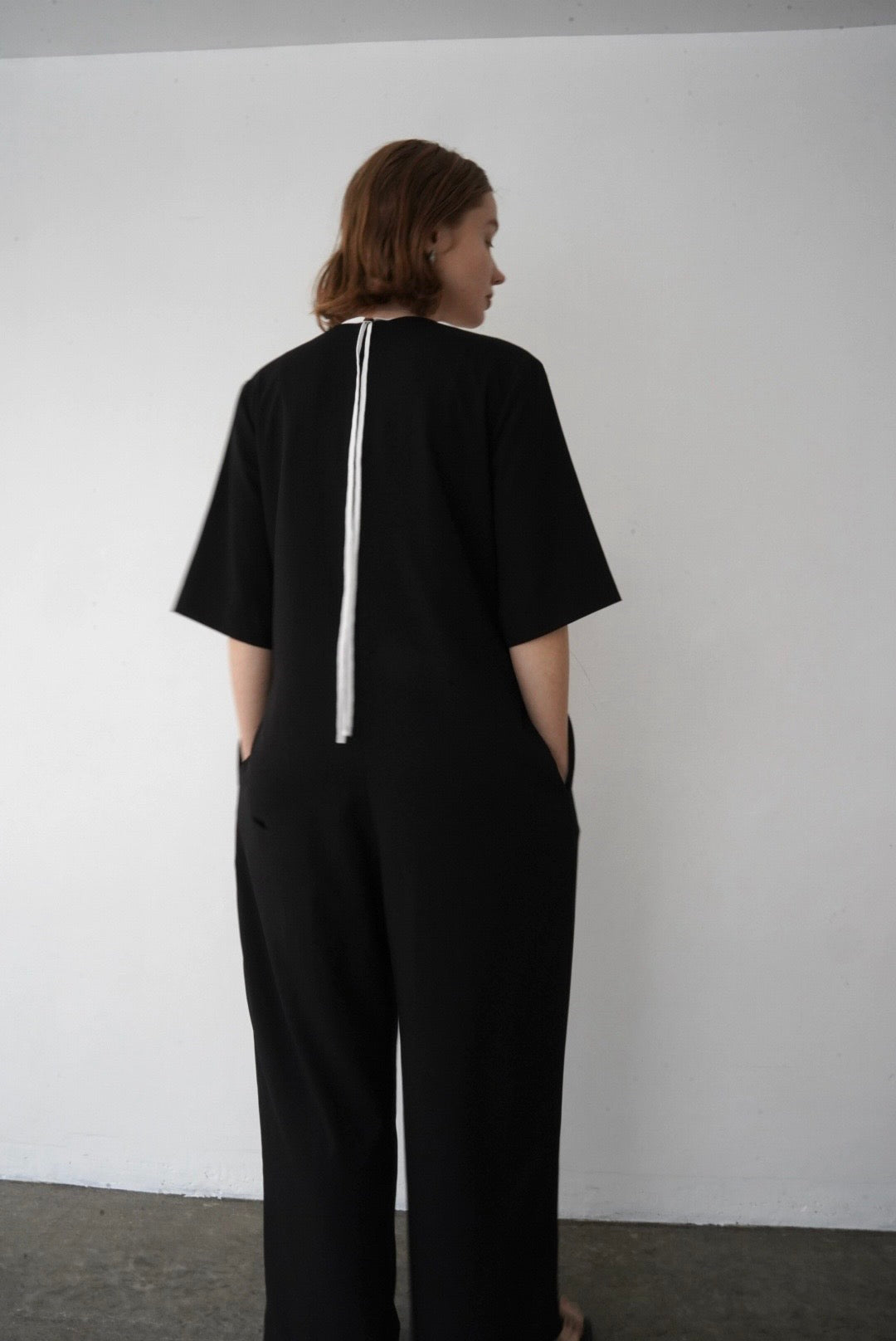 V neck jump suit