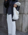 Alpaca layered skirt