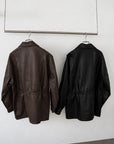 String leather jacket