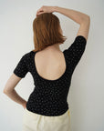 【6/5-発売】Heart dot back open T