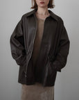 String leather jacket