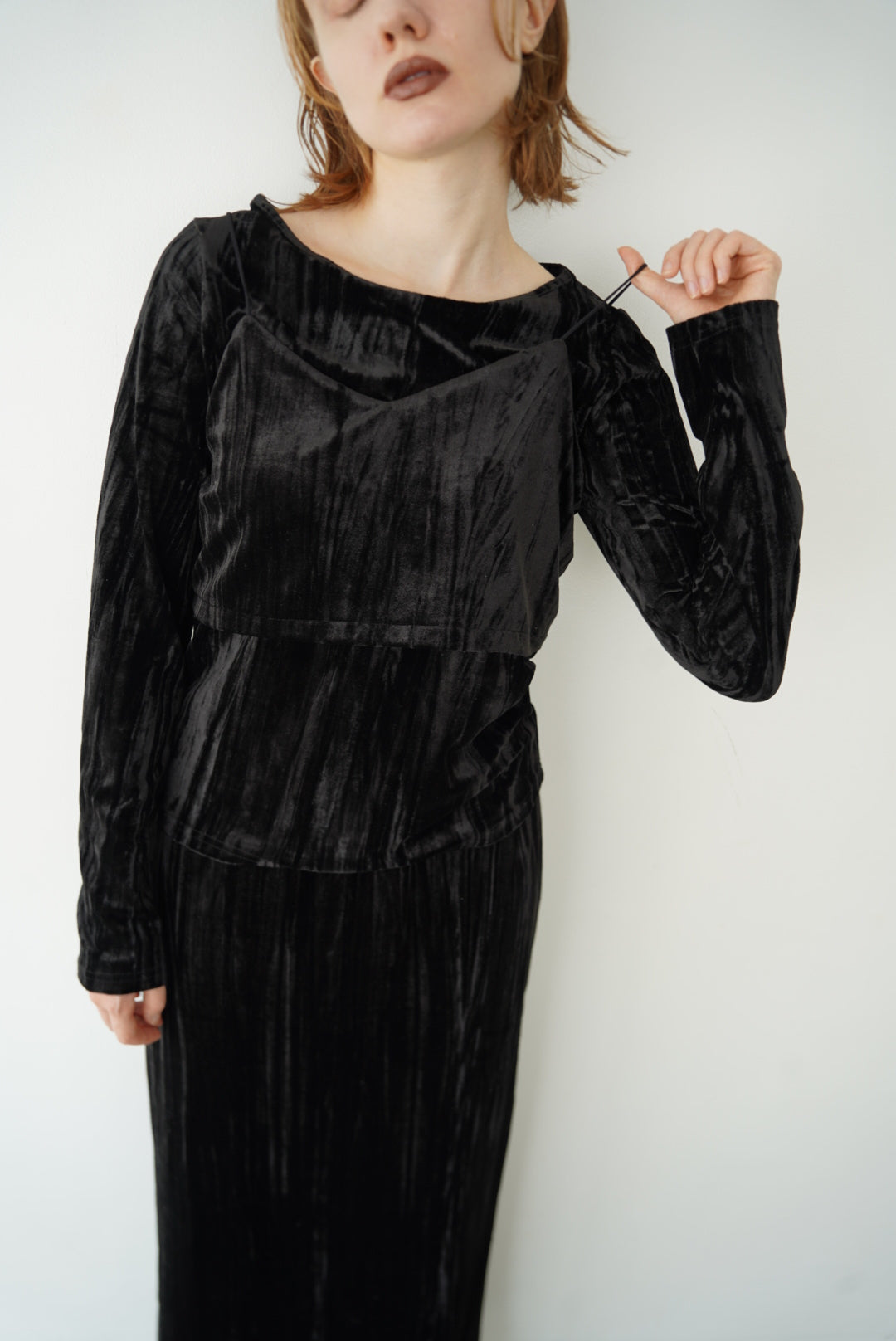 Velours bustier tops